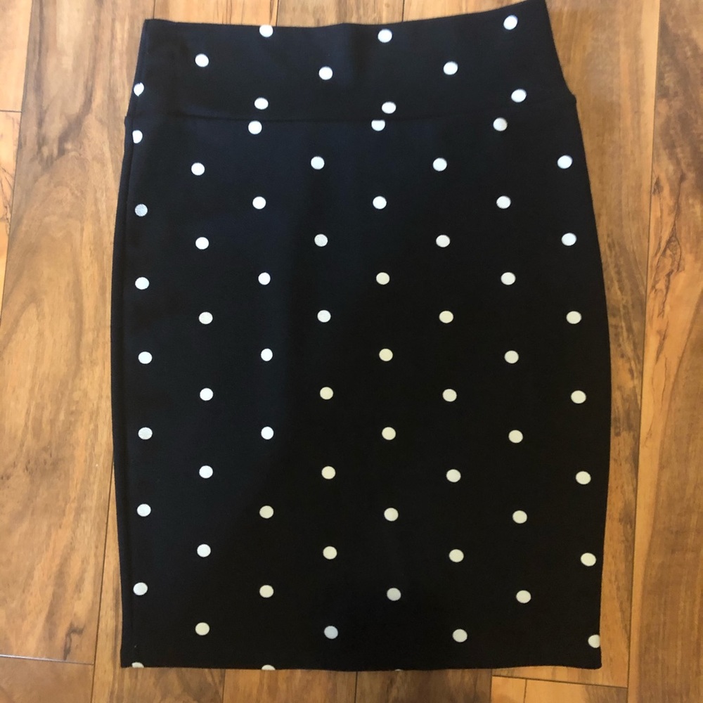 Sz Large LulaRoe Cassie pencil skirt black